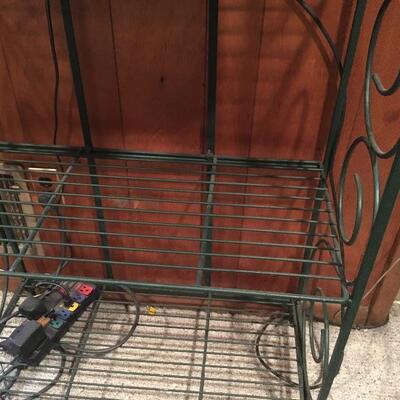 Indoor metal etagere