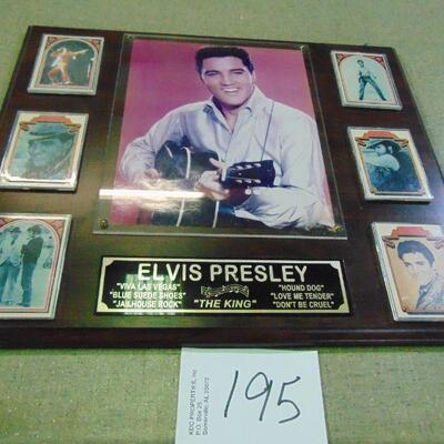 Item 195 Elvis Plaque