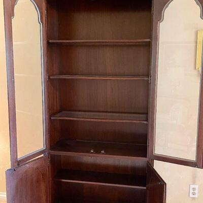 Lot 19  Contemporary Federal Style Book Case/ China Cabinet 