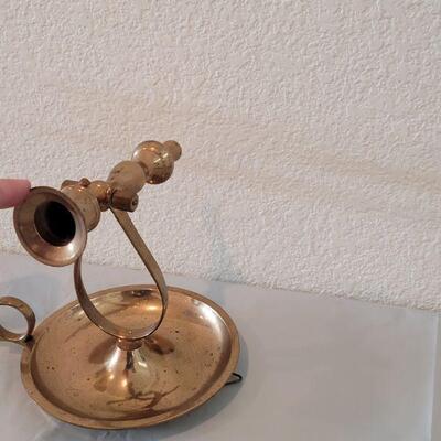 Lot 188: Vintage Brass Candle Holder