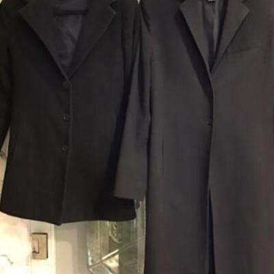 C148 - Lauren Ralph Lauren Long Coat & Marvin Richards Hoodie Peacoat