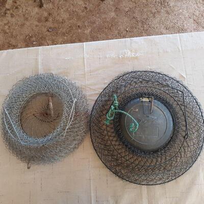Two Collapsible Fishing Baskets