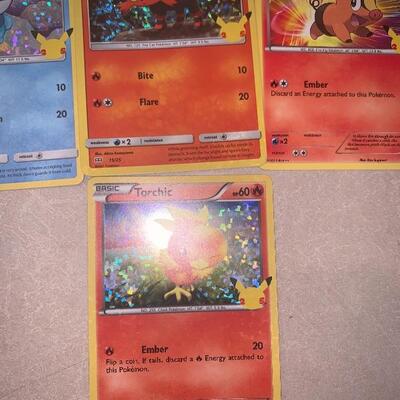 25th anniversary Pokemon cards Special Edition 8 holo cards