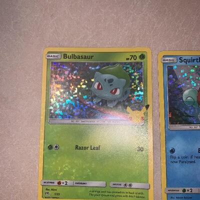 25th anniversary Pokemon cards Special Edition 8 holo cards