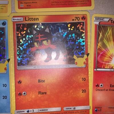 25th anniversary Pokemon cards Special Edition 8 holo cards