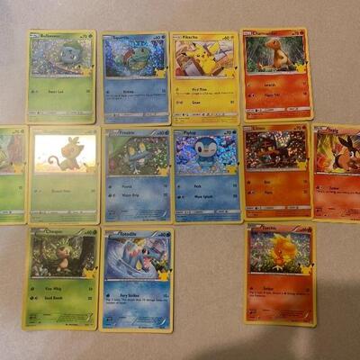 25th anniversary Pokemon cards Special Edition 8 holo cards