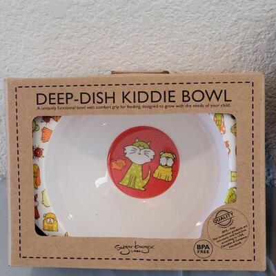 Lot 200: New Deep Dish Kiddie Plate and Bowl