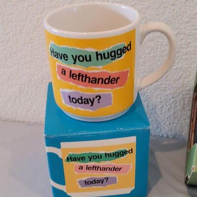 Lot 207: (2) New Coffee Cups - Left Hander and Bear with Cubs