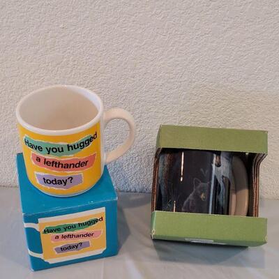 Lot 207: (2) New Coffee Cups - Left Hander and Bear with Cubs