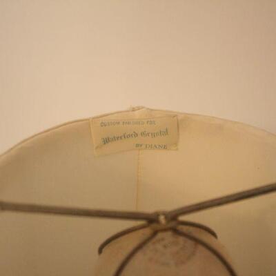 Lot #107: Vintage Handblown Waterford Crystal Miniature Table Lamp