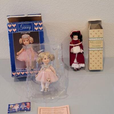 Lot 222: Vogue "Ginny" and Months to Remember Doll "December"