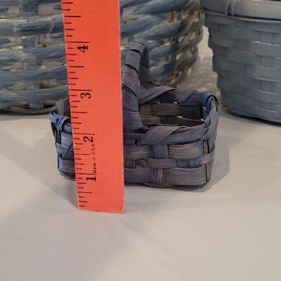 Lot 223: (3) Blue Baskets Lot