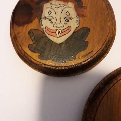 Vintage Clown Wood Pictures