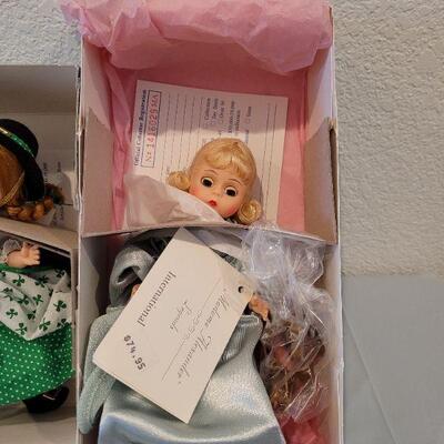 Lot 225: (3) Madame Alexander Dolls - United States, Scotland and Luck of the Irish Dolls