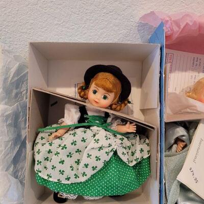 Lot 225: (3) Madame Alexander Dolls - United States, Scotland and Luck of the Irish Dolls
