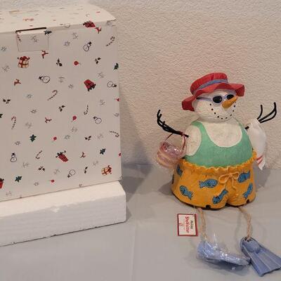 Lot 231: New in Box Beach Snowman