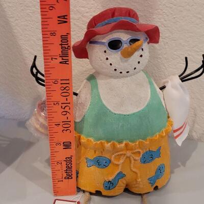 Lot 231: New in Box Beach Snowman