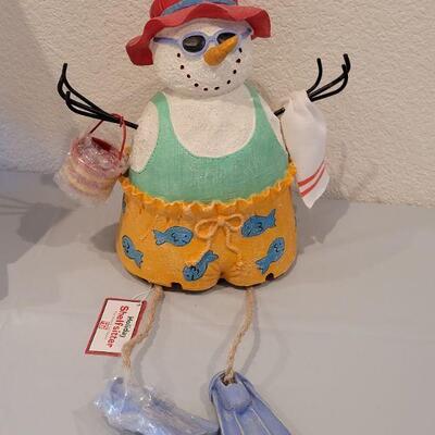 Lot 231: New in Box Beach Snowman