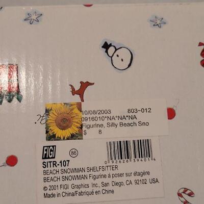 Lot 231: New in Box Beach Snowman