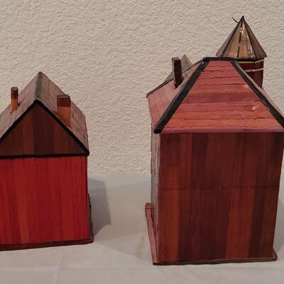 Lot 233: (2) Trinket Box Houses