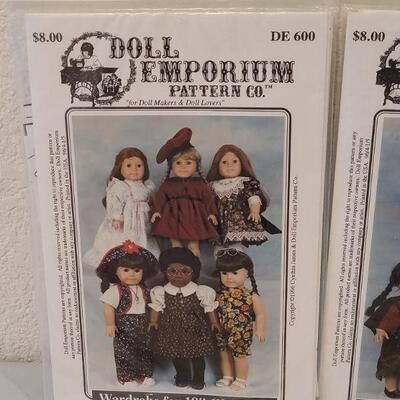 Lot 238: (4) American Girl Doll Clothes Sewing Patterns 