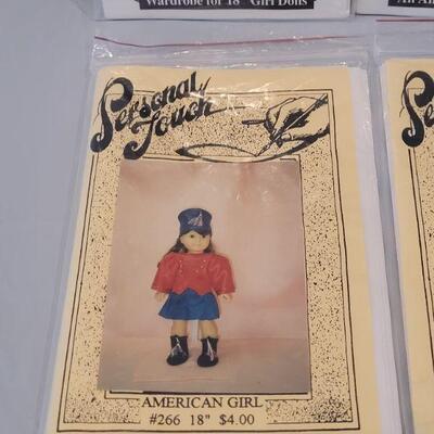 Lot 238: (4) American Girl Doll Clothes Sewing Patterns 