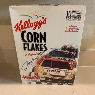 Jeff Gordon Signed cereal 