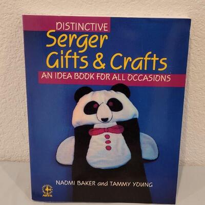 Lot 245: Crafting Supplies and Serger Gifts & Crafts Book