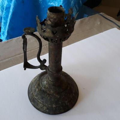 Rustic Creepy Candleholder