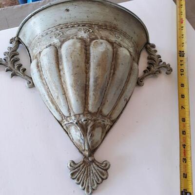 Metal Sconce Light blueish-greenish