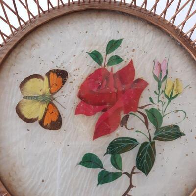 Vintage Butterfly- Rose Basket