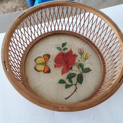 Vintage Butterfly- Rose Basket