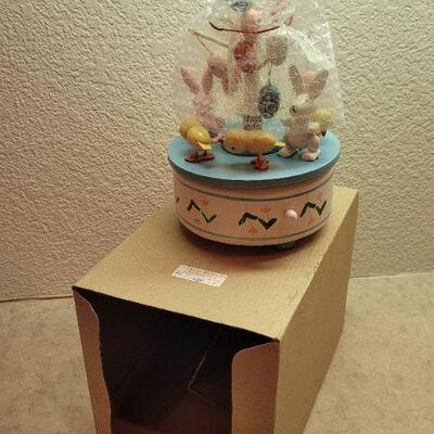 Lot 264: Vintage Wood Holiday Carousel 