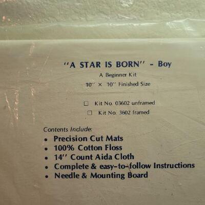 Lot 274: Vintage Embroidery Kit A STAR IS BORN 