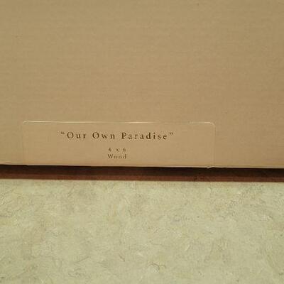 Lot 279: New 4x6 OUR OWN PARADISE Hallmark Frame + Notepad 