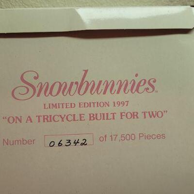 Lot 291: Dept. 56 SNOWBABIES "On a Tricycle Built For 2" Figure 