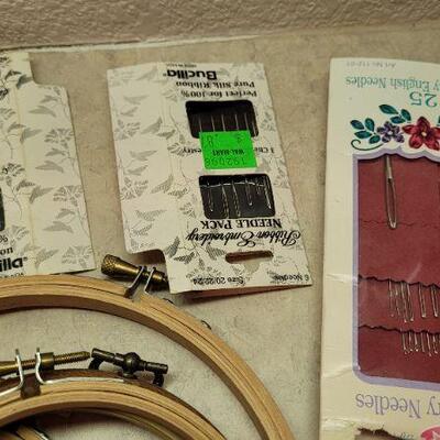 Lot 293: Assorted Craft and Sewing Supplies 