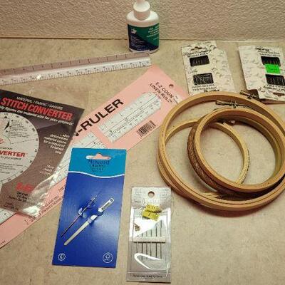 Lot 293: Assorted Craft and Sewing Supplies 