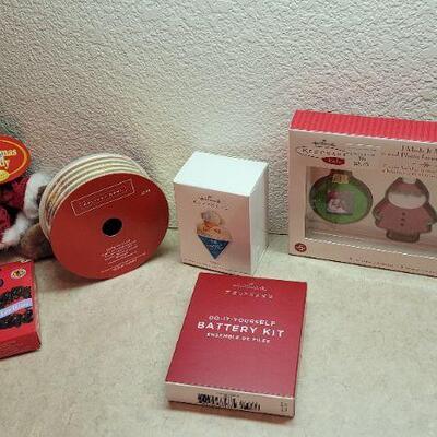 Lot 296: Hallmark Assorted NEW Collectibles + Christmas Deco