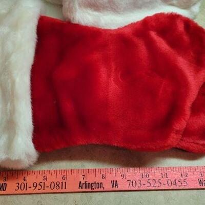 Lot 298: (3) New Christmas Plush Stockings
