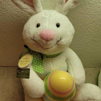 Lot 309: (2) New HALLMARK Easter Bunnies (Both need battery)