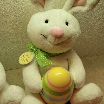Lot 309: (2) New HALLMARK Easter Bunnies (Both need battery)