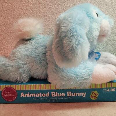 Lot 315: (2) New Animated Blue Bunnies - Both Turn on