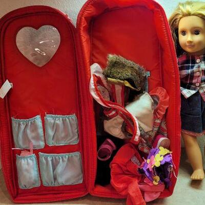 Lot 323: Journey Girl Doll w/ Soft Backpack Carry Case