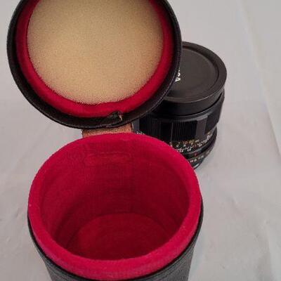Lot 326: Vintage KONICA 35MM Lens F2.8 w/ Case