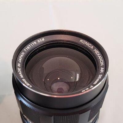 Lot 326: Vintage KONICA 35MM Lens F2.8 w/ Case