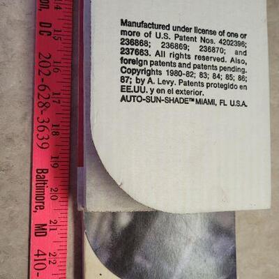 Lot 329: (2) Vintage Auto SUN Visor Cardboard Reflectors 