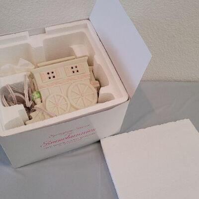 Lot 331: Dept. 56 SNOWBABIES My Woodland Wagon 
