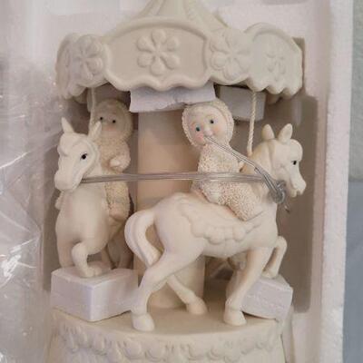 Lot 348: Vintage Dept. 56 SNOWBABIES Christmas Carousel