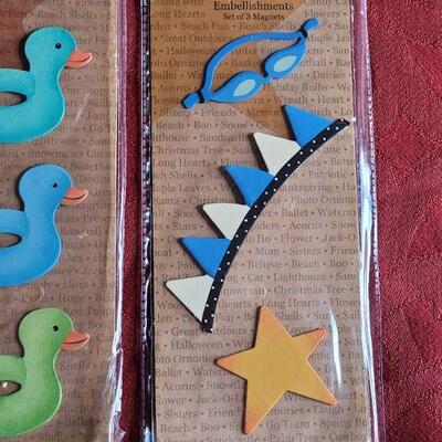 Lot 351: New (4) Packages of Embellish Magnets
